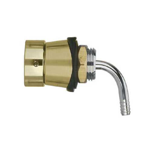Elbow Shank Assembly Chrome Plated Brass Body with Polished Brass Parts Draft Warehouse