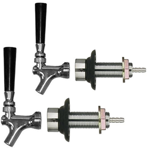 Draft Beer Faucets Tap Kit Combo Shank Chrome Brass – Draft Warehouse