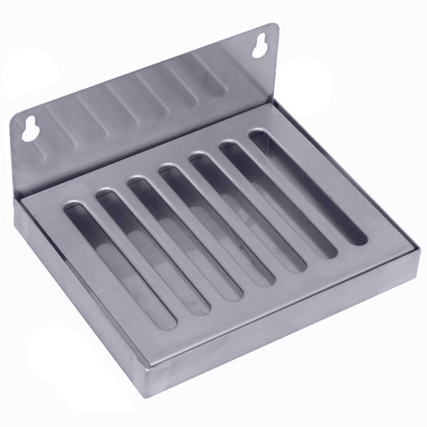 6" x 5" Wall Mount Drip Tray SS304 - Without Drain Draft Warehouse