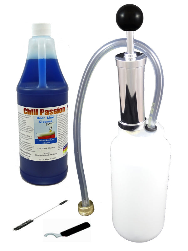 Beer line Cleaning Kit with 32oz Cleaning Solution Draft Warehouse
