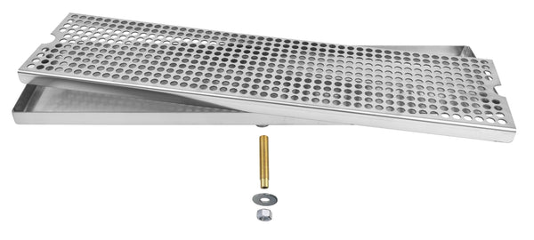 SS Drip Tray with drain for Beer Coffee water and other beverages. Stainless Steel.