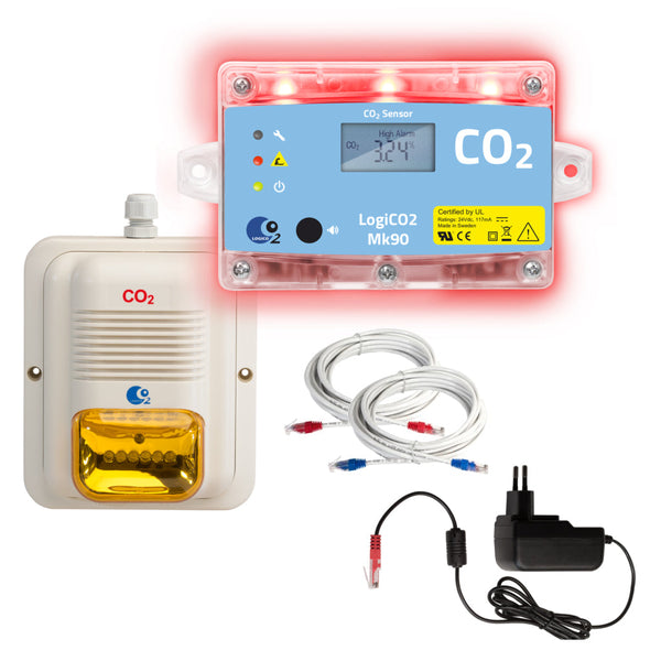CO2 Detector MK90 LOGICO2 , CO2 Monitor and Alarm Draft Warehouse