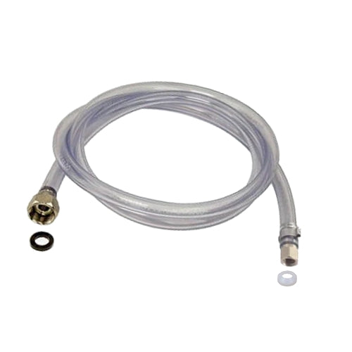Línea de puente de cerveza Bev Rite para Jockey Box, 5' de largo, contacto de acero inoxidable ID de 3/8", transparente