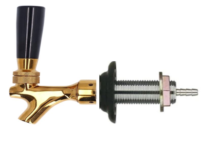 Draft Beer Faucets Tap Kit Combo Shank Chrome Brass – Draft Warehouse