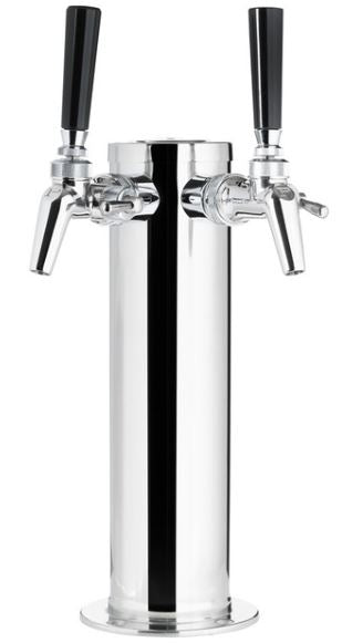 Double 650SS Flow Control Perlick Faucet - All SS304 Contact 3" Colum Tower Draft Warehouse