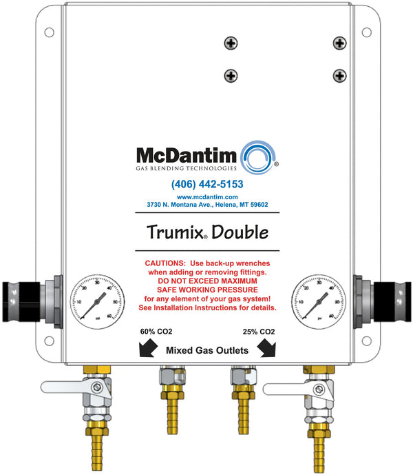 McDantim Trumix® Double Output Gas Blender Draft Warehouse