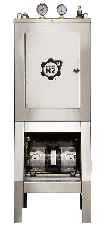 N2U Mid Volume Nitrogen Generator with Compressor, and Storage Tank (14 SCFH) Draft Warehouse