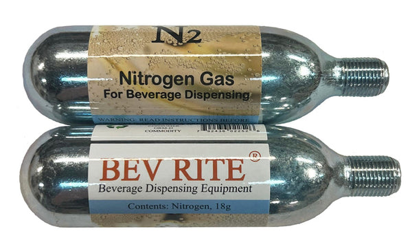 Nitrogen N2 Mini Cartridge 18 grams (2 piece) Draft Warehouse