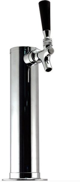 Single Faucet Chrome 2.5" Column Tower Draft Warehouse