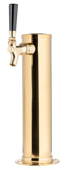 Single Faucet Glycol Ready PVD Body - All SS304 Contact 3" Column Tower Draft Warehouse