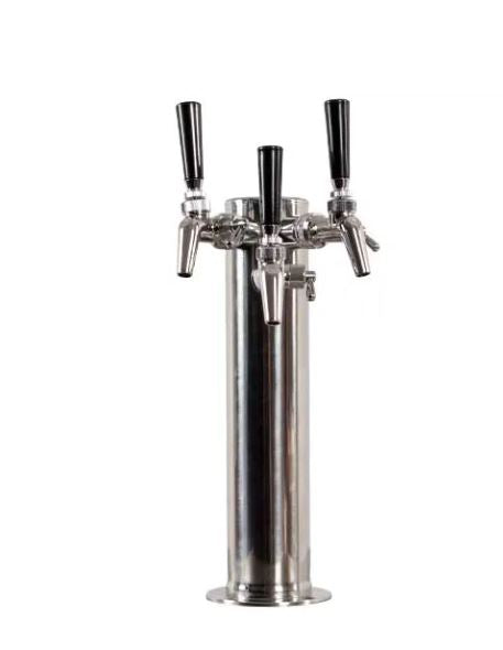 Triple 650SS Flow Control Perlick Faucet - All SS304 Contact 3" Colum Tower Draft Warehouse