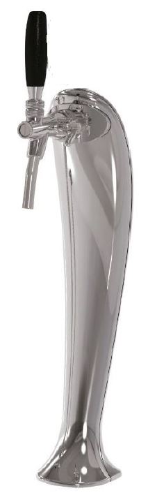 Plus Tower, Glycol Ready SS304 Contact, 1 - 3 Faucets, Chrome Finish