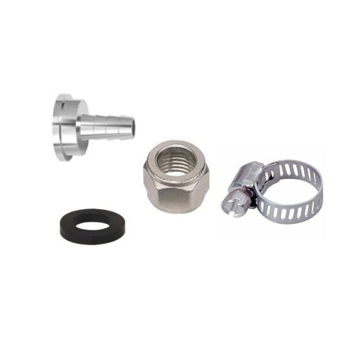 Beer Line Connection Kit - 3/16" ID, Chrome